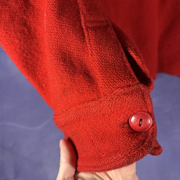 Vintage 60's Woolrich Bird Hunting Wool Light Jacket Under Jacket Size 51/17 - Picture 12 of 13